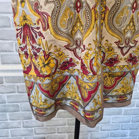 Vintage Oscar De la Renta Silk Scarf Made in Japan Classic Quiet Luxury Designer - Picture 4 of 10